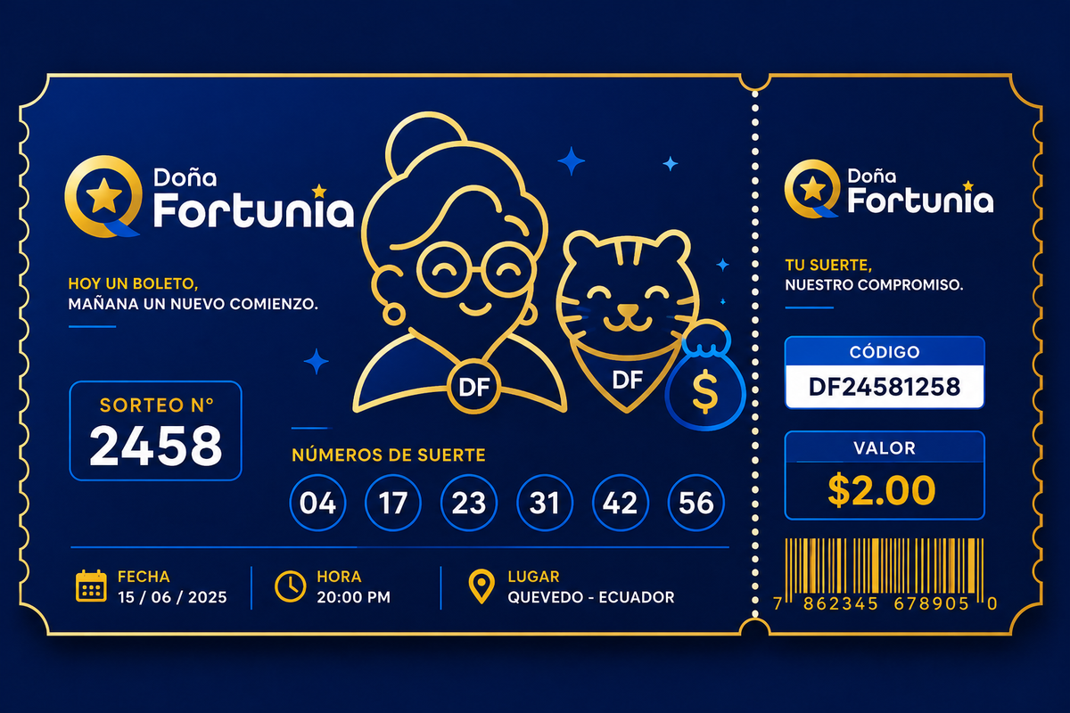 Boleto oficial Doña Fortunia